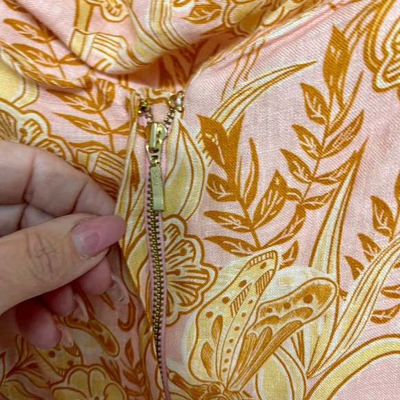 NWOT Ague Bendita Cielo Vuelo Atardecer Linen Maxi Dress Size Large NEVER WORN - Picture 9 of 13
